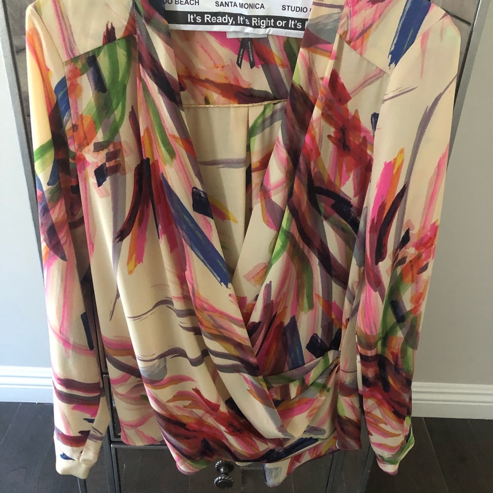 Multi color blouse from Anthropologie